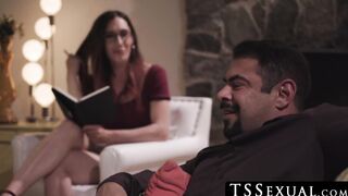 TSSexual.com - Melanie Brooks's sexy therapy session ends in a doggystyle fuck