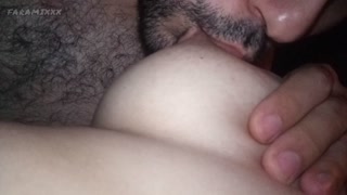 My husband is addicted to sucking my big natural tits that's why I always breastfeed him part II