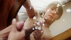 Noah Matous In Cums All Over His Own Perfect Reflection