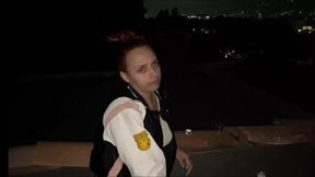 Stepsister seduces me on her balcony, begging for my touch
