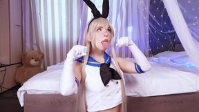 Shimakaze enjoys a lewd inspection by