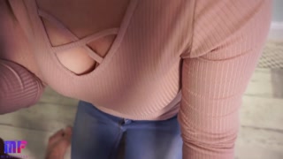 Big ass babe rides my cock