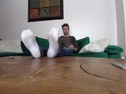 Candid Feet in the Study Hall