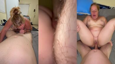Amateur Cuckold Cleans Redhead Milf Creampie Panties Alone