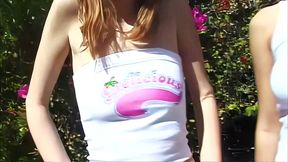 haley paige and sally rodeo anal threesome with talon outdoors