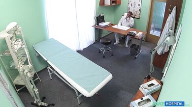 Blonde MILF begged her doctor to fuck her illness away