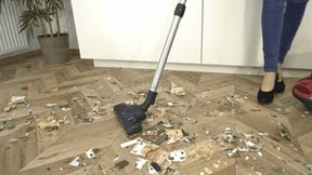 Vacuuming your crushed money and collectibles