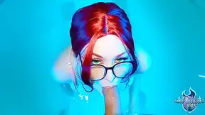 Redhead Cleans Pool Cleaners Dick - Amber Hallibell