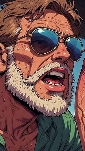 Hunks Sucking in Aviators Art