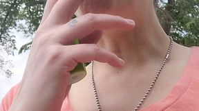 Short Video of Ventureing Out smoking and Coughs