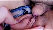 A CUTE JAPANESE GIRL WITH A WET PUSSY RUBS HER CLITORIS ON MY COCK.