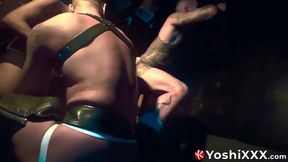 Ricky And Yoshi endures merciless live fisting show for sleazy crowd