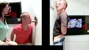 Gay straight amateur gloryhole blowjob