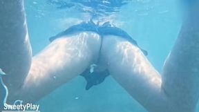 Deep-sea butt&#x1F351;-banging as I explode inside a dripping wet diva down below