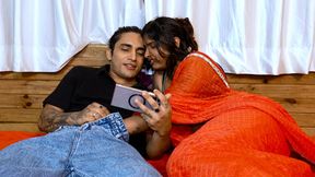indian Couple gets Horny Watching Porn Together and rough sex in hindi audio