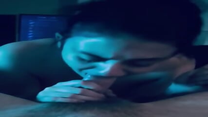 Deepthroat With Delicious Busty Latina