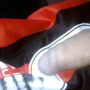 Young Colombian porn with a big penis masturbates for a lot of milk