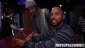 Horny babe Renee Rose is hardcore fucked in the bar full of people