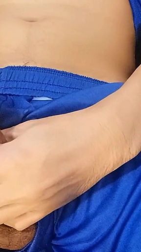Blue Soccer Shorts Musk Overload - Couldn’t Hold It, Explosive Cumshot