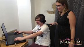 taboo stepmom: sucking stepson and getting my ass destroyed during fortnite