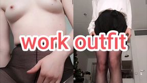 Masturbating In My Work Outfit