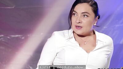 SHAME4K. Czech Boss Christina Santes is enjoying wild sex with a stranger at work