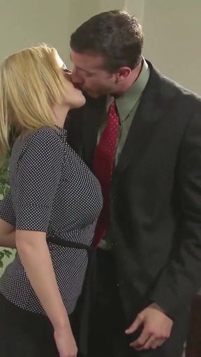 Huge Cock Boss Seduce Secretary Teen Codi to Fuck in Office   Clip 1