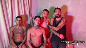 Big Dicks Fuck Tag Team Bareback Gay Group Interracial Hardcore Anal