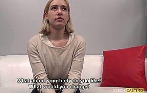 Inexperienced czech teen gets drilled