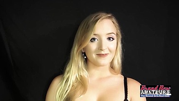 Innocent Blonde Alex Enjoys Sucking A Big Cock And Licking Balls!