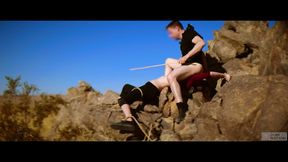 bound hard to rock bdsm bondage caning