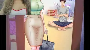 StepAunt Stepmom Teases Curious StepNephew in Steamy Anime Taboo Encounter