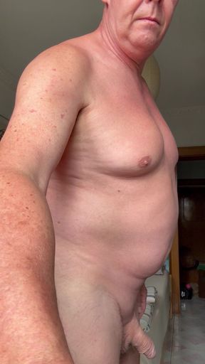Naked presenting ass