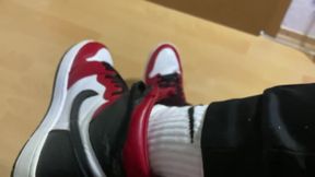 Teen Boys Smelly Nike Air Jordan 1 and Nike Crew Socks