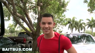 BAIT BUS - Straight Bait Ethan Slade Slides His Dick Into Logan Ryder