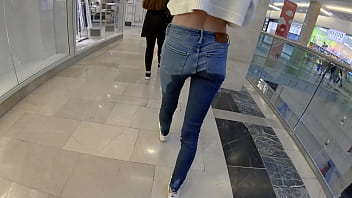 Public Pee in Jeans in Shopping Mall FULL