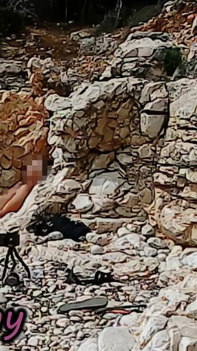 French Teacher Blowjob Nudist Beach Sea - Extreme Cumshot