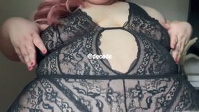Ssbbw Playing With Her Fat Belly