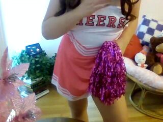 Ravishing Oriental Cheerleader Finds Her Tutor Hard In Sexy Sex Casting