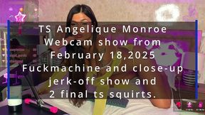 ts angelique monroe - webcam show from february 18, 2025