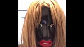 French rubber slave gets dominated by a magic wand