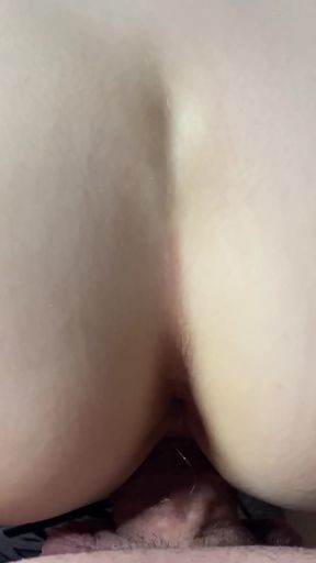 Stunning moment from "He cums on her ass and shove his cum in her pussy!"