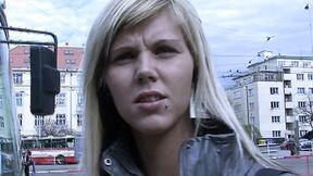 CZECH STREETS - Ilona takes cash for public sex