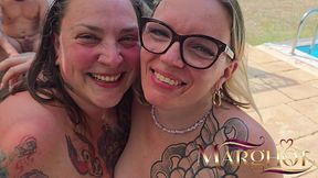 maureen et moi baisees a fond par deux fans sportifs sur ma terrasse : grosse baise intense