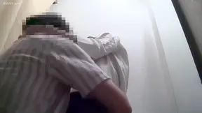 Raw Japanese pussy-licking delight caught by in mall dressing room!