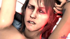 Metal Futa Solid - Quiet Gets Her Face Fucked While In Restraints By