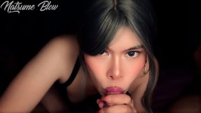 POV Eye Contact Blowjob Close Up - She Stares At You While Sucking