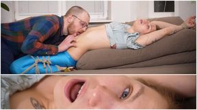 MY TEACHER IS A REAL BELLY FETISHIST - BONDAGE AND NAVEL WORSHIP (FHD)