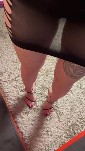 Strip Tease and Hot Dildo Ride Making Myself Creamycum