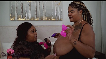 Showering each other in cum